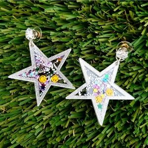 Galaxy Sparkly Star Earrings